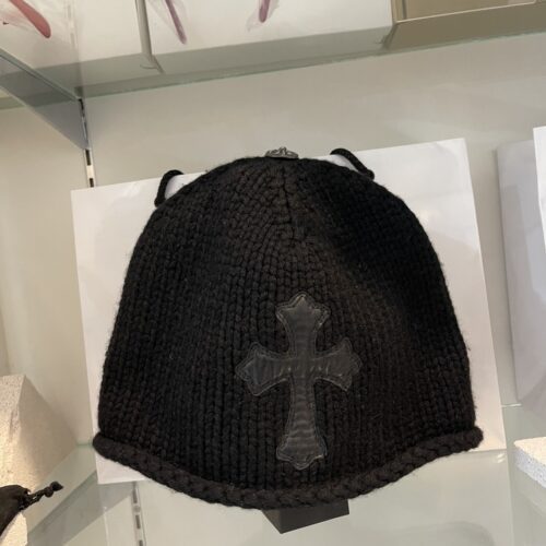 Chrome hearts cross patch cashmere beanie