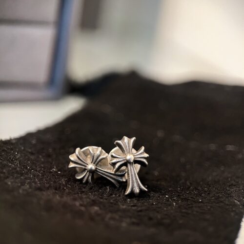 Chrome hearts cross earrings