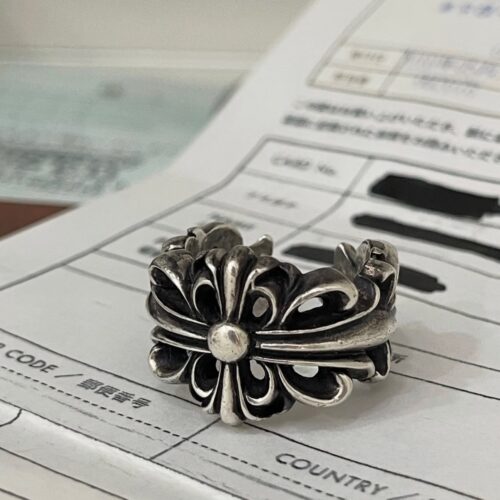 Chrome hearts Double floral cross ring