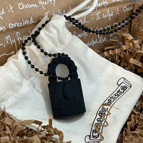 Chrome hearts padlock silicone neckalce