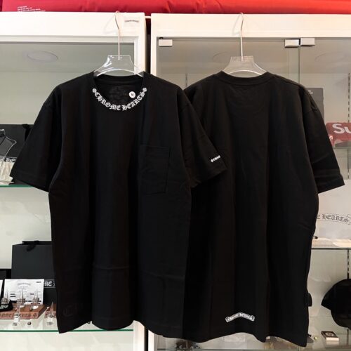 Chrome hearts neck written logo tee