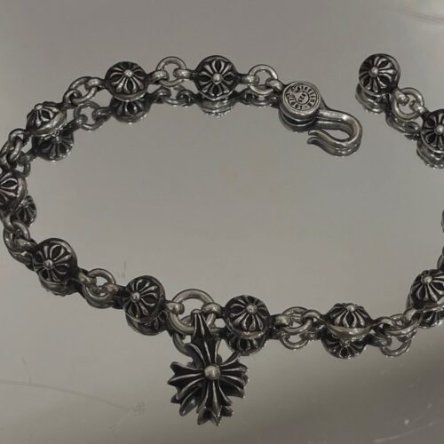 Chrome hearts ch ball with plus pendant bracelet