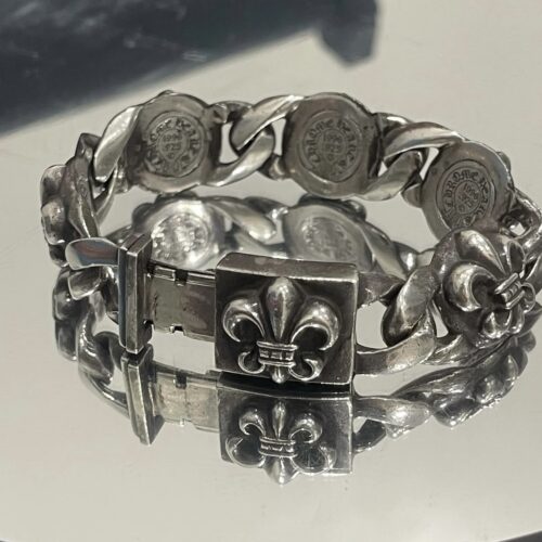 Chrome hearts fleur de lis id bracelet