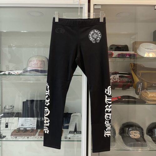 Chrome hearts horseshoes logo leggings