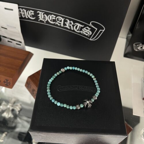 Chrome hearts Turquoise 4mm beaded bracelet