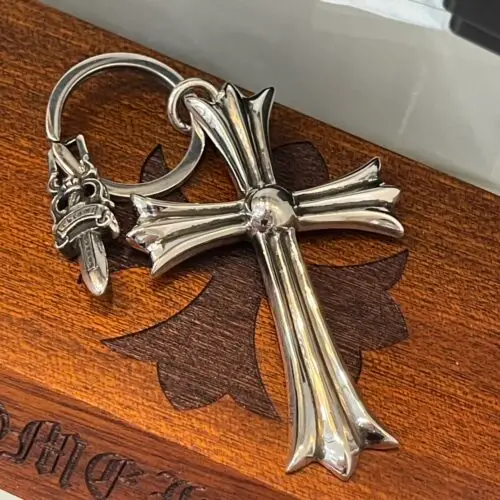 Chrome hearts Large cross with dagger keychain