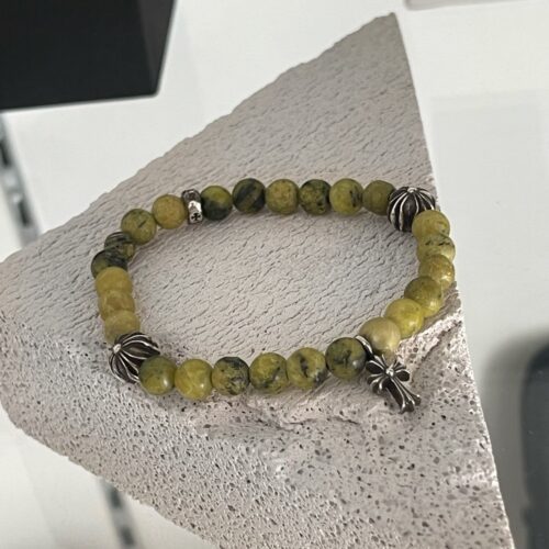 Chrome hearts Yellow turquoise beaded bracelet