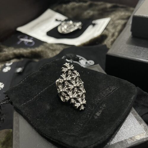 Chrome hearts Chainmali diamond pave ring (factory setting)