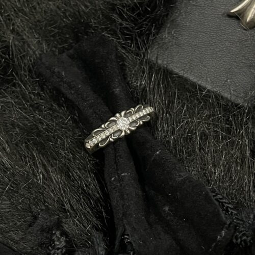 Chrome hearts BABY FLORAL CROSS DIAMOND PAVE