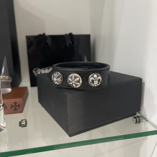 Chrome hearts Multi logo botton leather bracelet