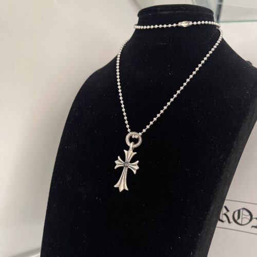Chrome hearts cross with sapphire