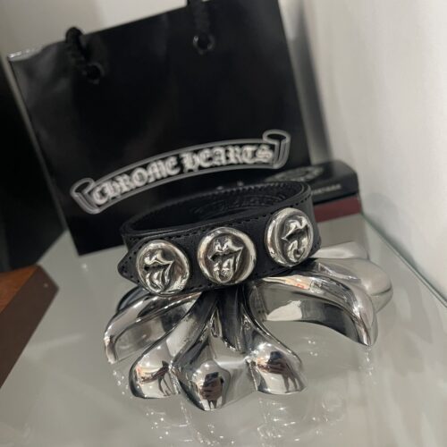 Chrome hearts The Rolling Stones leather bracelet