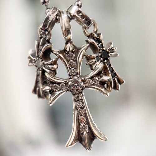 Chrome hearts baby fat with black diamond pave