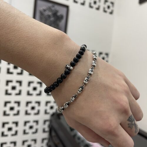Chrome hearts Foti Delfino link bracelet (22 CM.)