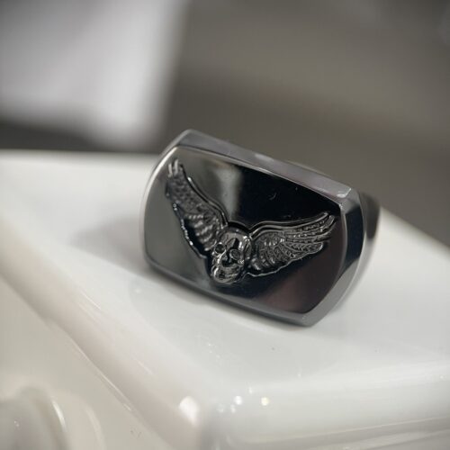 Chrome hearts Foti Mahalia pj ring black rhodium version size 8 US (extremely rare !)