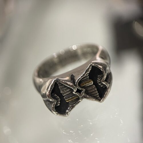 CHROME HEARTS MATTY BOY CHOMPER RING 22K GOLD TOOTH RING SIZE 11.5 US